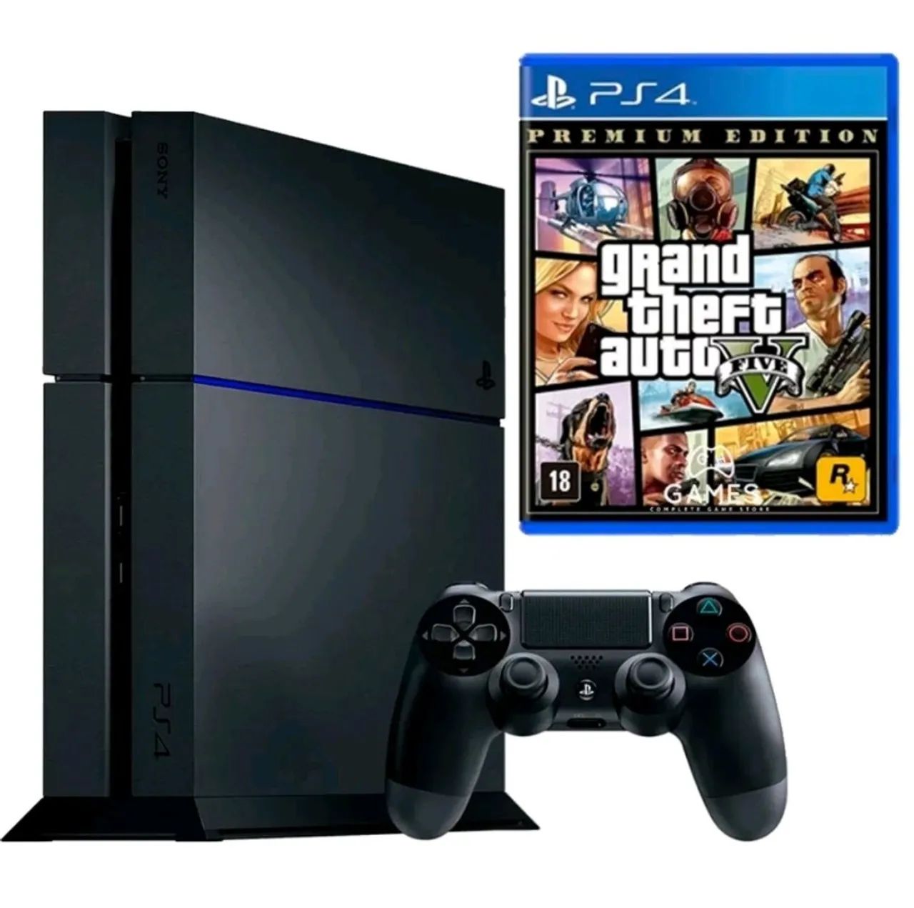 PS4 1TB c/ GARANTIA + GTA V - Temo LOJA FÍSICA 