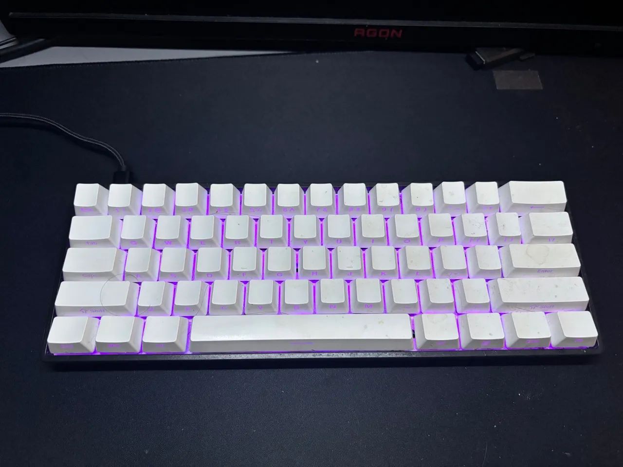 Teclado Gamer custo benefício, GK61 60% switch yellow (promoção relâmpago!) - Foto 5