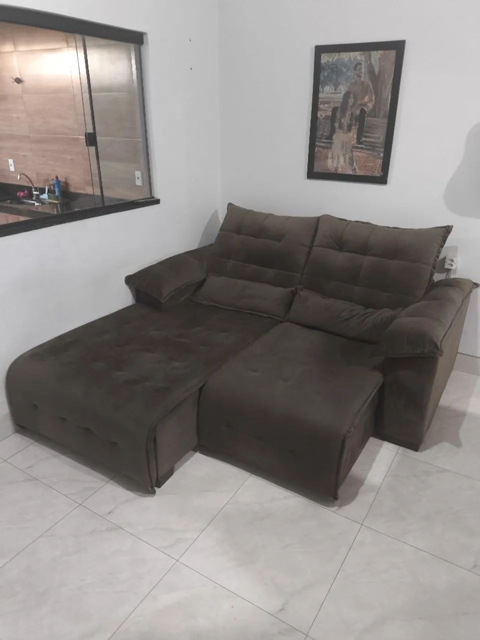 Sofá / sofa-cama retrátil de um lado - Foto 4