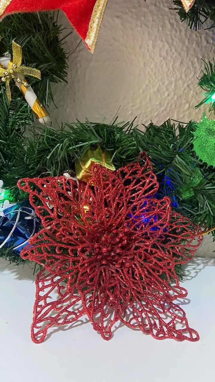 Guirlanda de Natal com pisca pisca de led - Foto 4