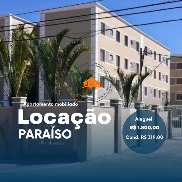 Apartamento mobiliado para locação Ed. Borboletas Paraíso Resende-RJ