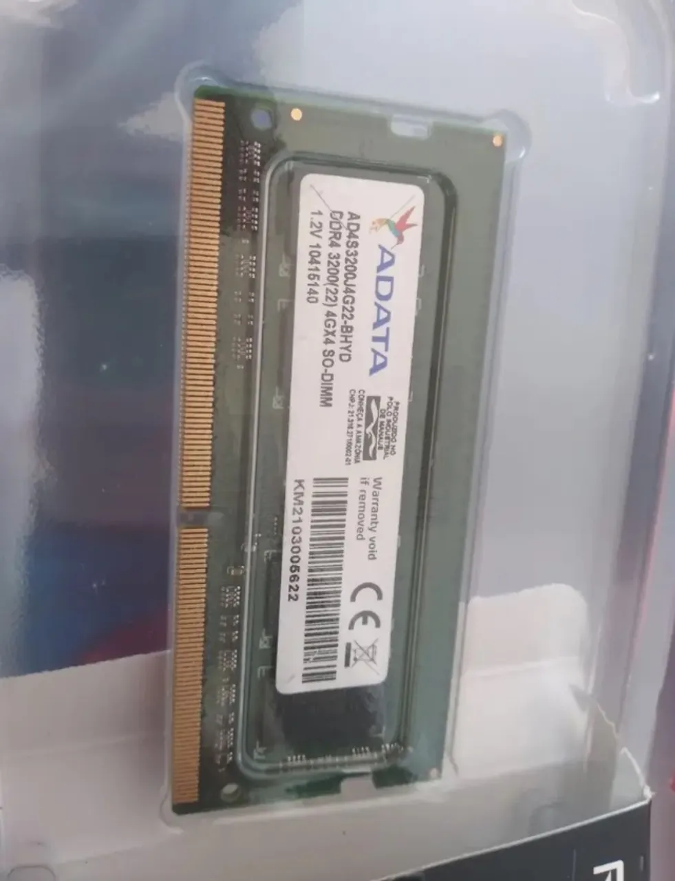 Memória de notebook adata 4gb Ddr4 3200mHz