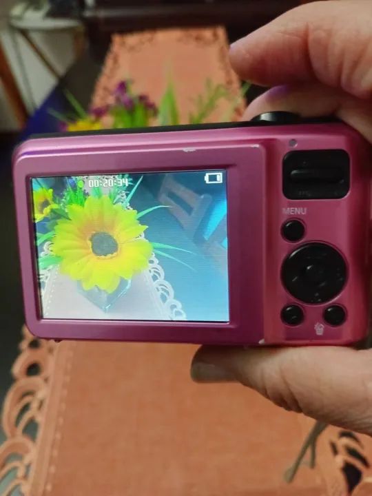 Câmera Digital Samsung rosa ES68 com 12.2  - Foto 2
