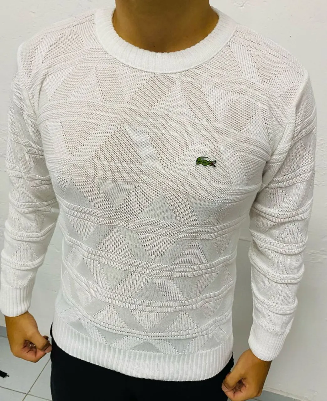 Suéter Lacoste Branco Original