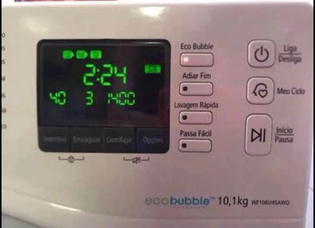 Maquina lavar Samsung 10kilos ecobubble novo ha e higienizada - Foto 5