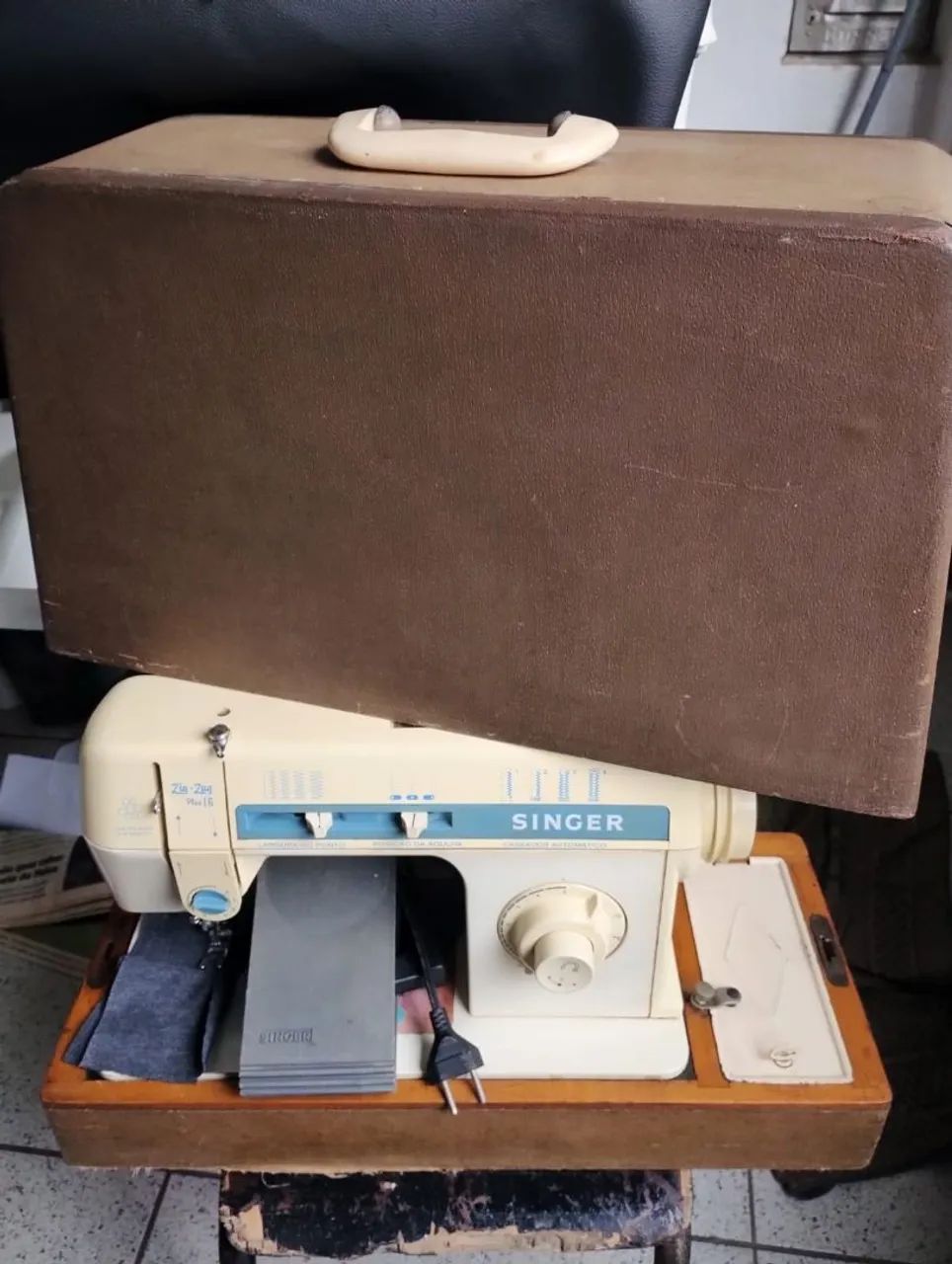 vintage USA fablic ラグ vintage USA fablic ラグ Vintage Deluxe Zigzag Sewing Machine
