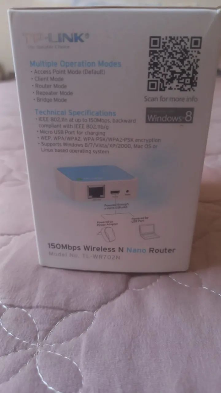 Repetidor de sinal TP-link WR702N usado. - Foto 3