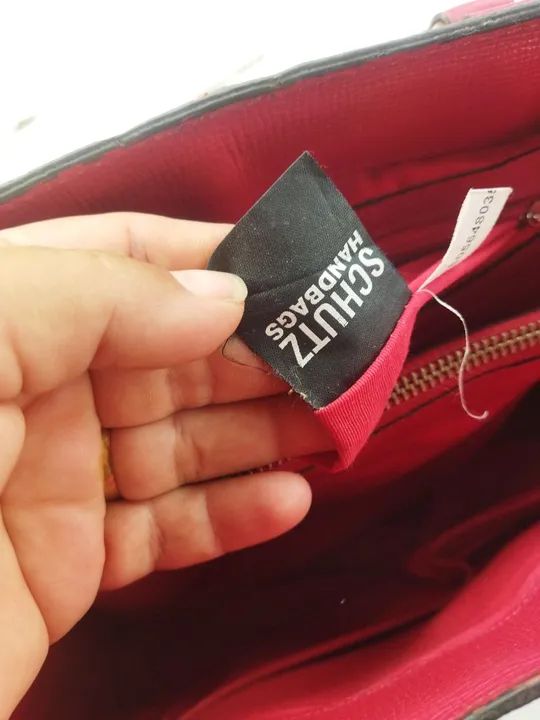 Bolsa de mão vermelha Schutz  - Foto 5
