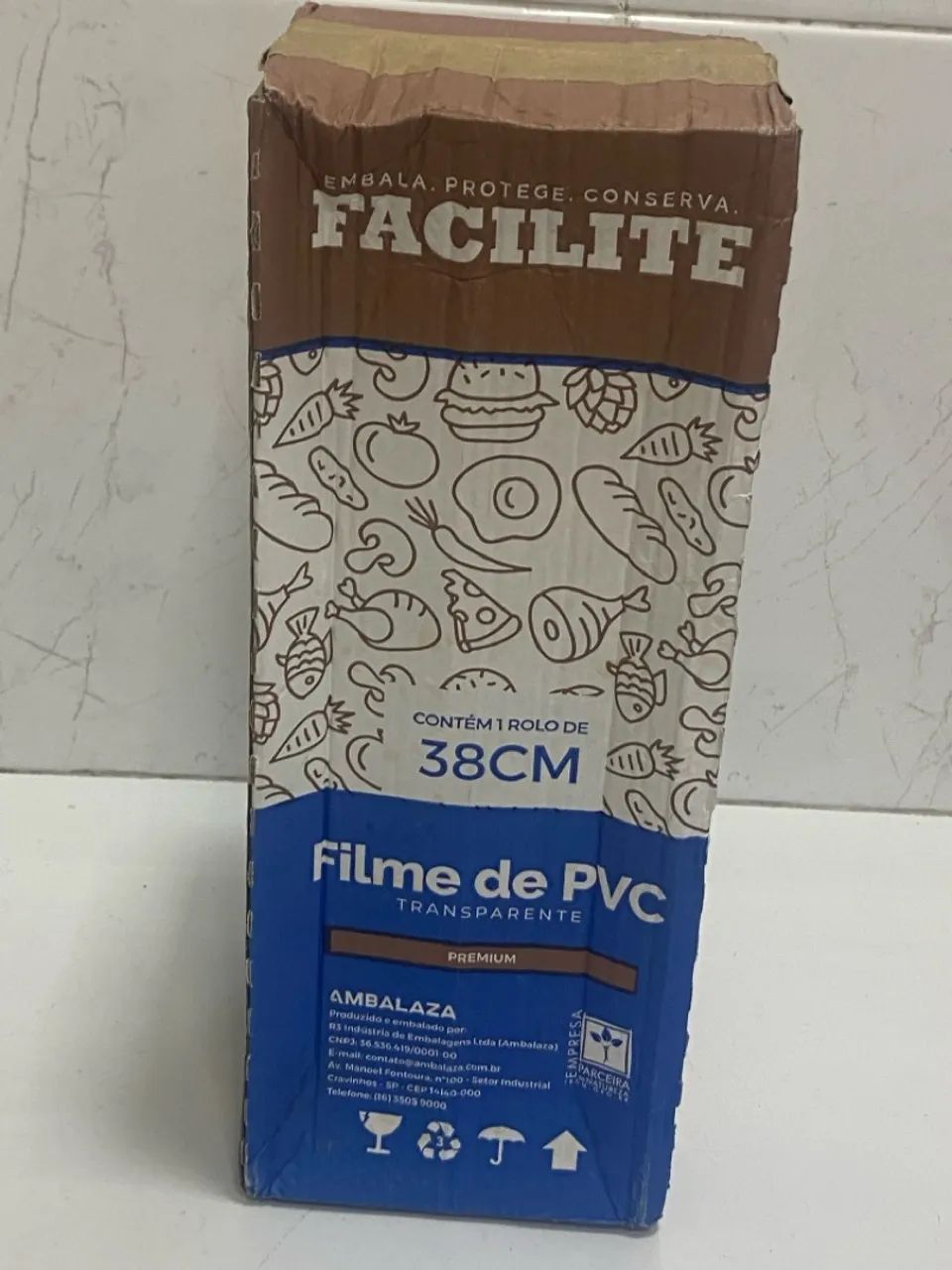 Filme PVC Premium para Embalar Alimentos 38cm - 1 Rolo - Foto 2