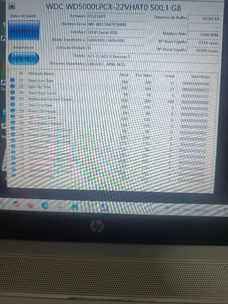 HD 500 gb notebook ( SEMI NOVO ) - Foto 3