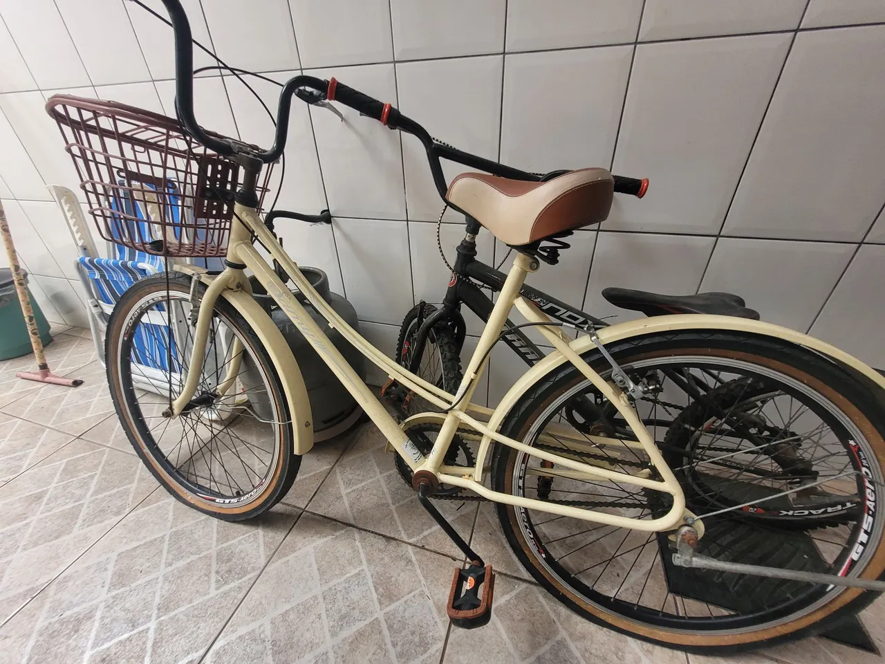 Bicicleta Vintage com Cesto