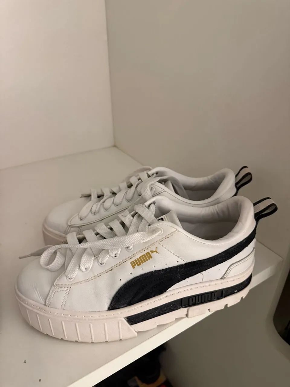 Tênis Puma Branco com Detalhes - Foto 2