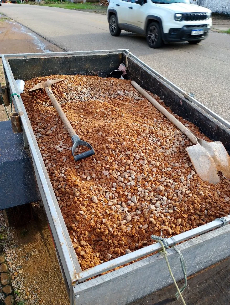 Pedra brita para construção