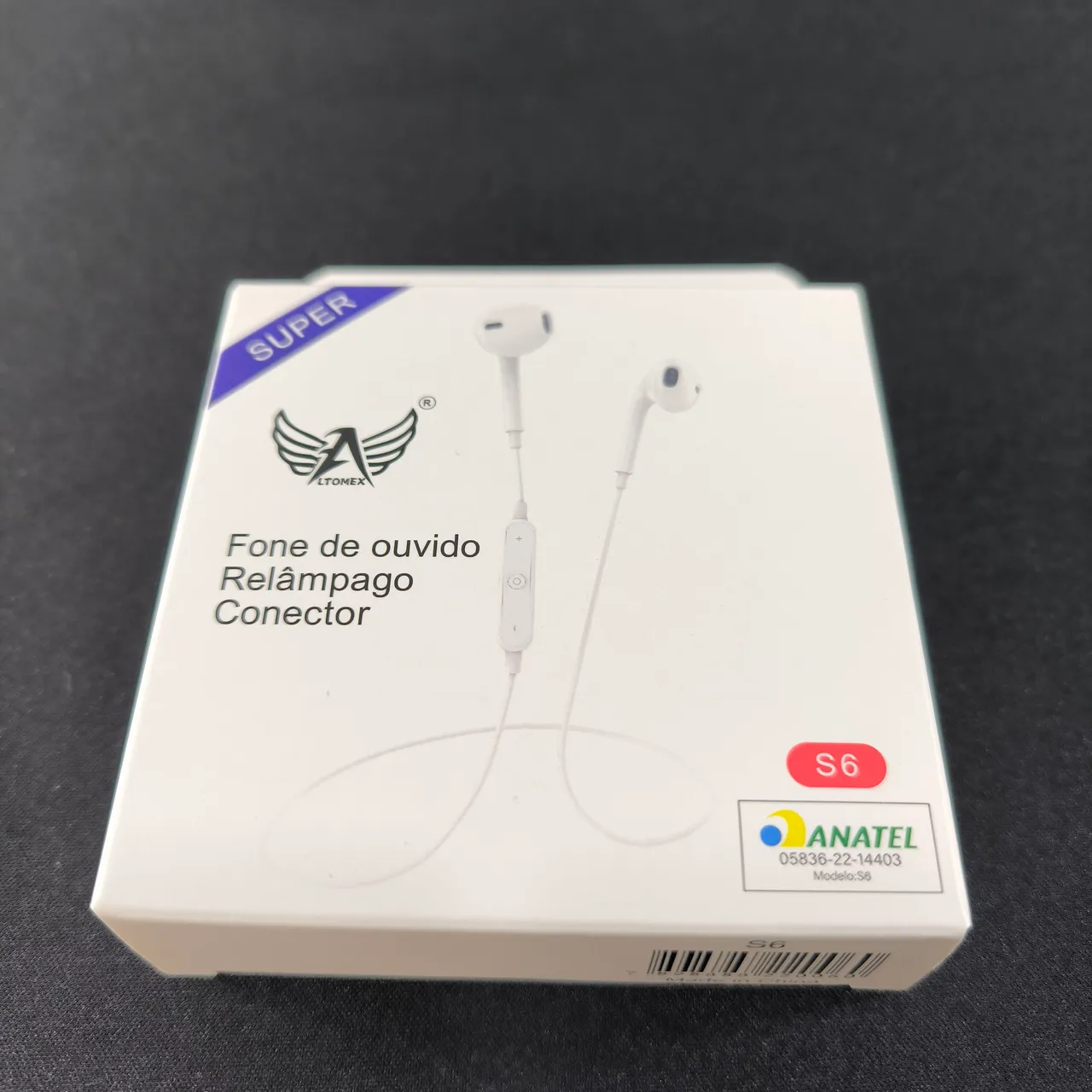 Fone de Ouvido sem fio bluetooth S6 - Novo