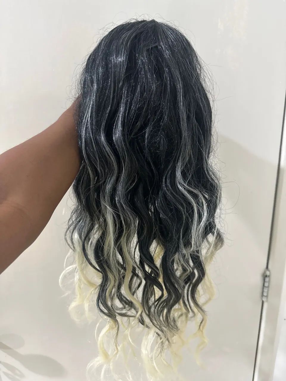 Lace Wig orgânica mesclada  - Foto 2