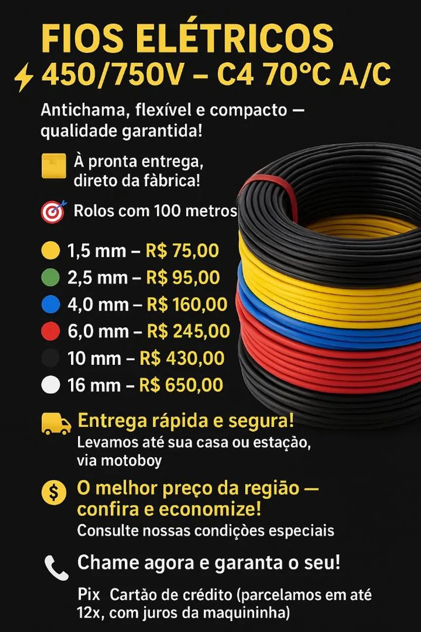 Cabos elétricos 