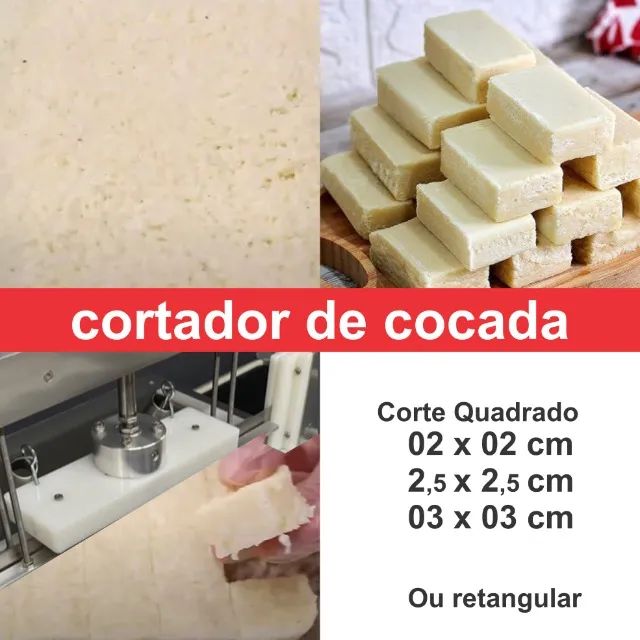 Cortador de Brownie, Palha Italiana, Dadinho de Tapioca Gold Machine (usado) estudo troca - Foto 4