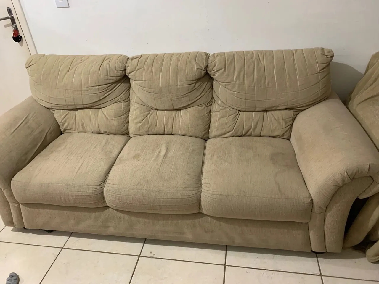 SOFÁ 5 LUGARES, BEGE