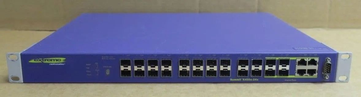 Switch Extreme Networks Summit X450 24 portas SFP 1000 Layer 2 a 4