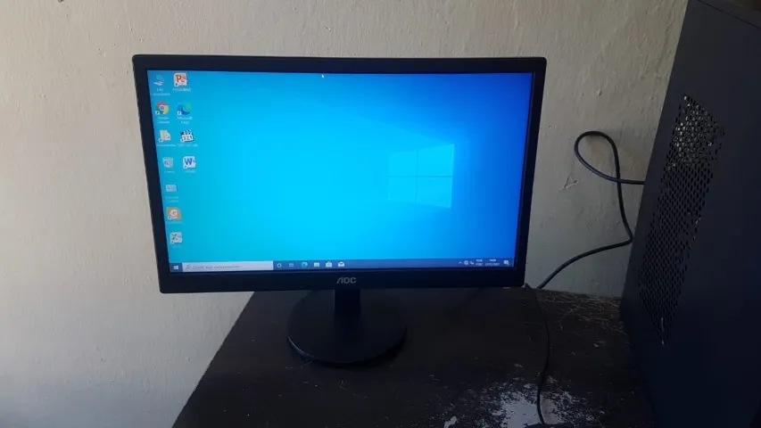 monitor 18.5 led aoc e970swn hd vga e hdmi