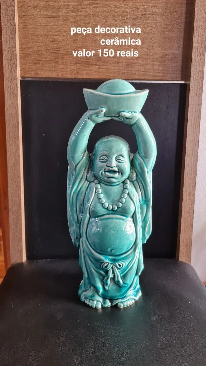 Buda Decorativo de Cerâmica