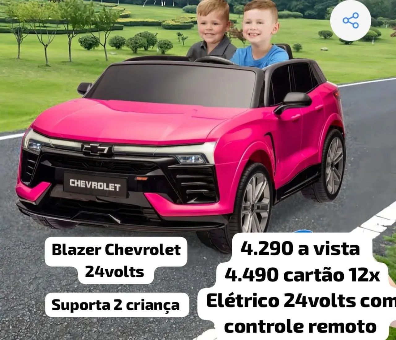 Carrinho elétrico infantil blazer 24volts  - Foto 2