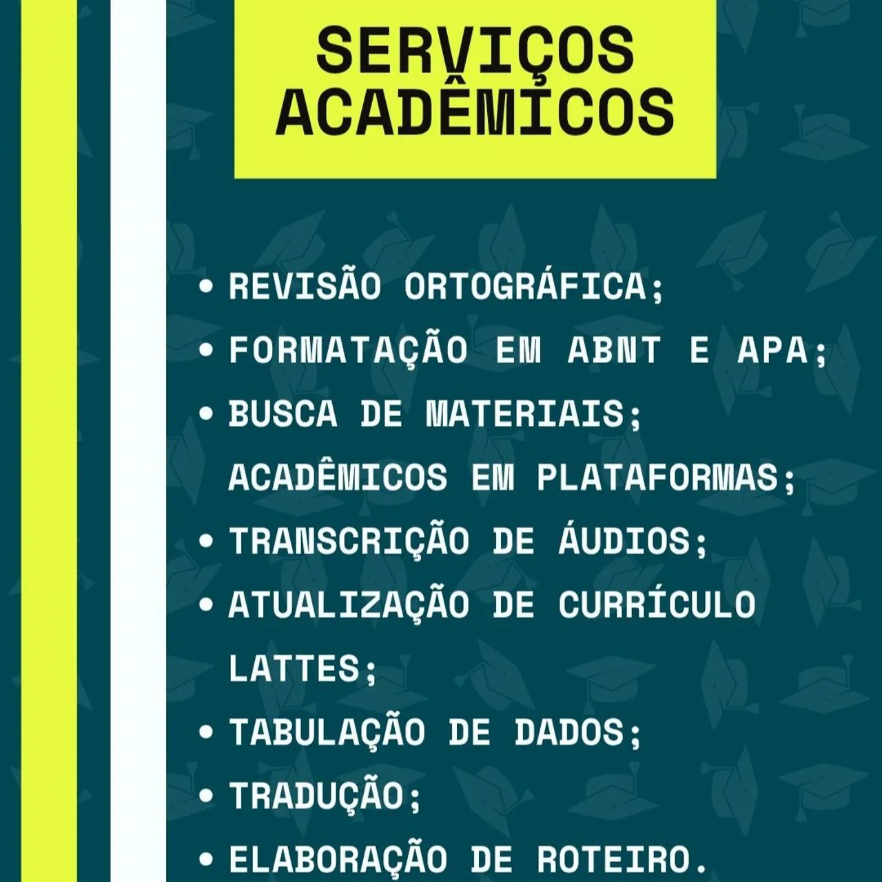 Faço serviços acadêmicos, jurídicos, clínicaa, empresas em geral e edição de vídeo