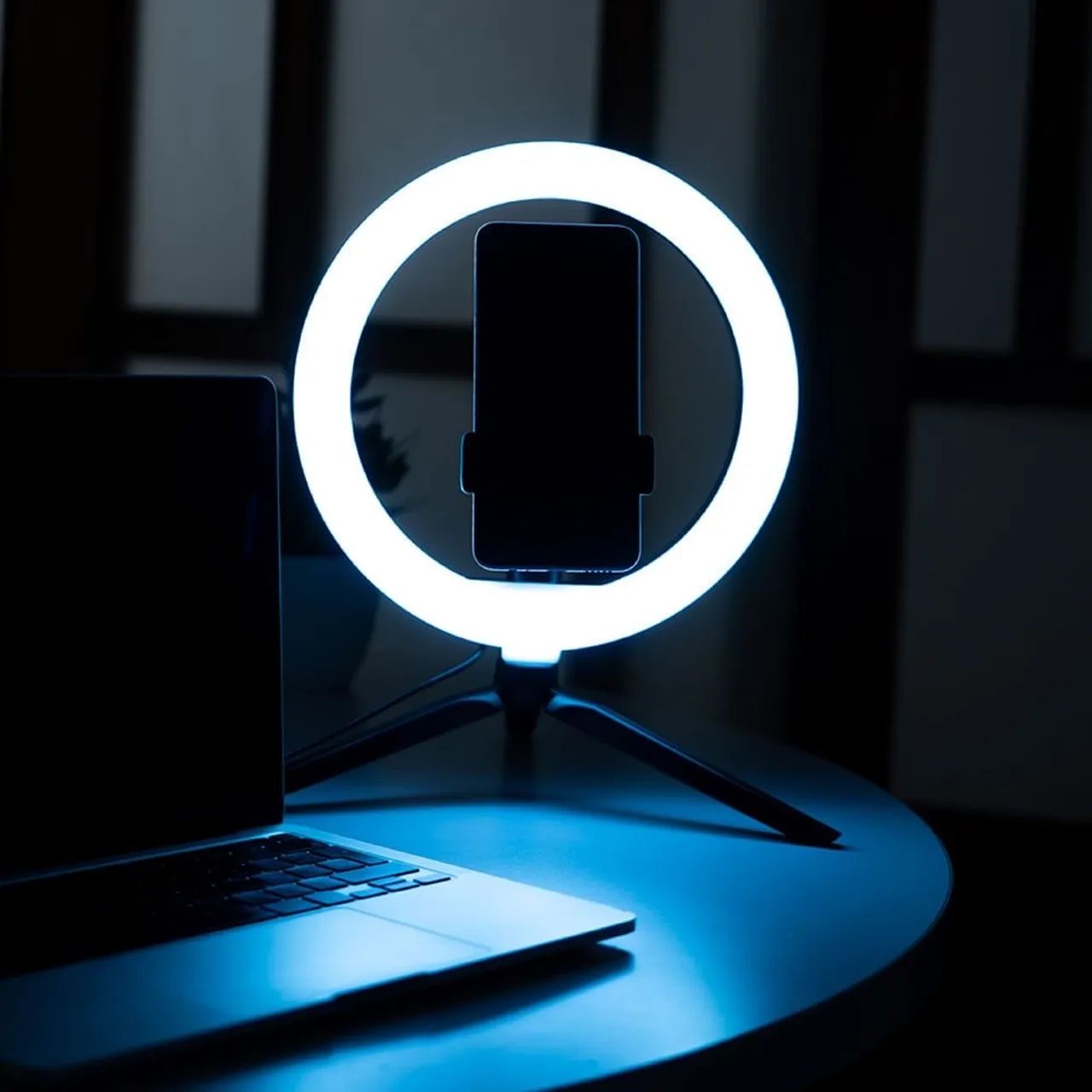 Ring Light para Celular com Tripé - Iluminação Perfeita para Fotos e Vídeos - Foto 2