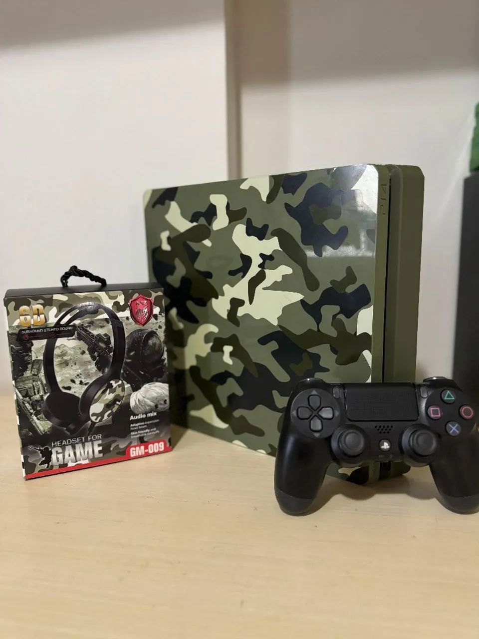 PS4 Camuflado + Headset Gamer - Foto 2