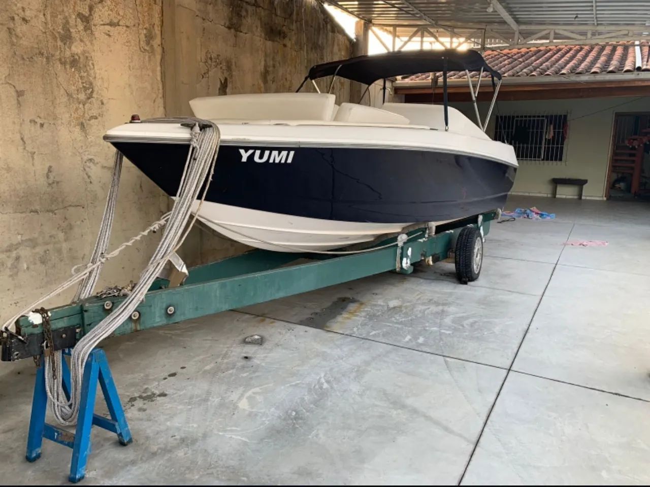 Lancha com motor Evinrude - Ótimo estado!