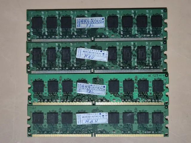KIT 4 MEMÓRIAS RAM DDR2 - Foto 2