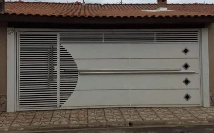 Portão Basculante 7.00x2.50 Ferro Galvanizado