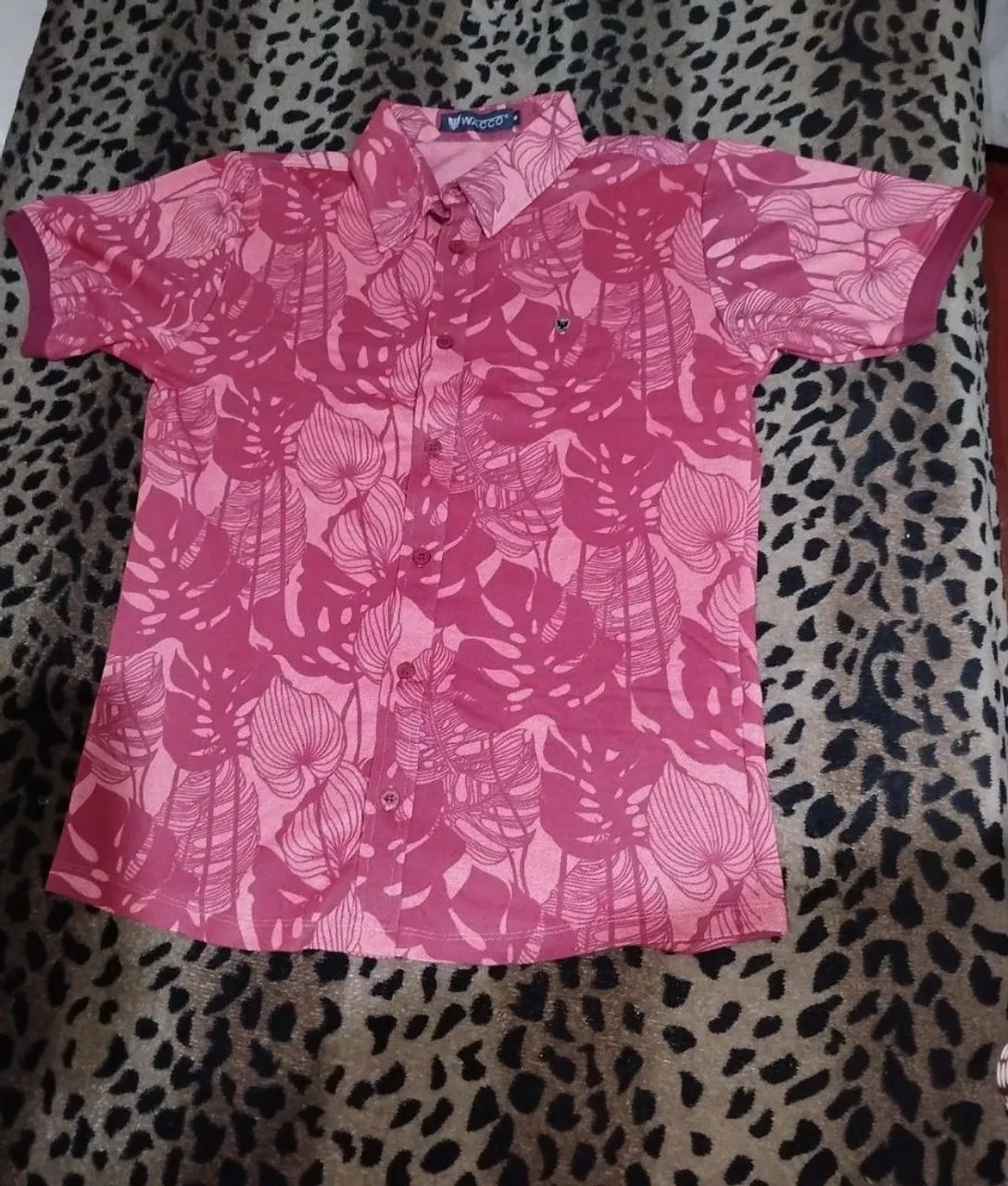 Camisa Floral Rosa Masculina - Estilo e Conforto