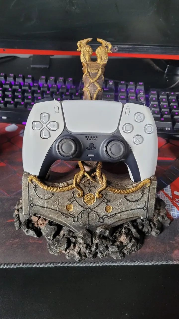 Controle PS5 + Suporte estilo Mjolnir64313243076098121