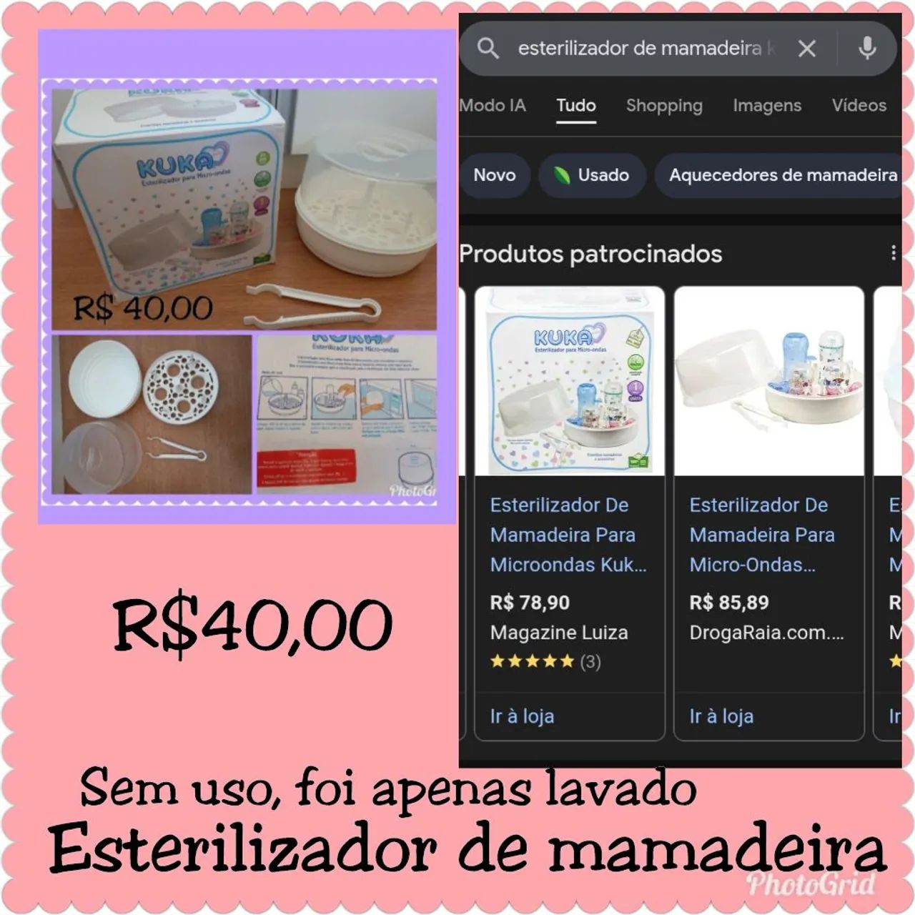 Esterilizador de mamadeira Kuka 