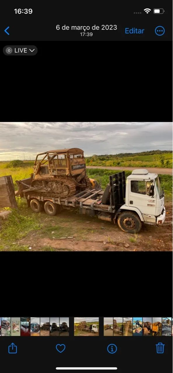 Trator de esteira Caterpillar D6 trabalhando 