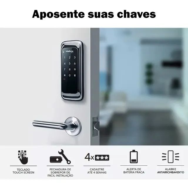 Fechadura Digital De Sobrepor Fr101 Intelbras - Foto 3