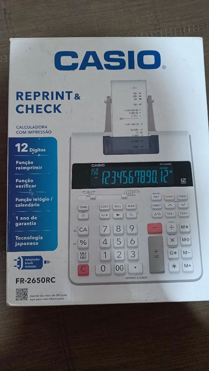 Calculadora Casio FR-2650RC com Impressão - 12 Dígitos - Foto 2