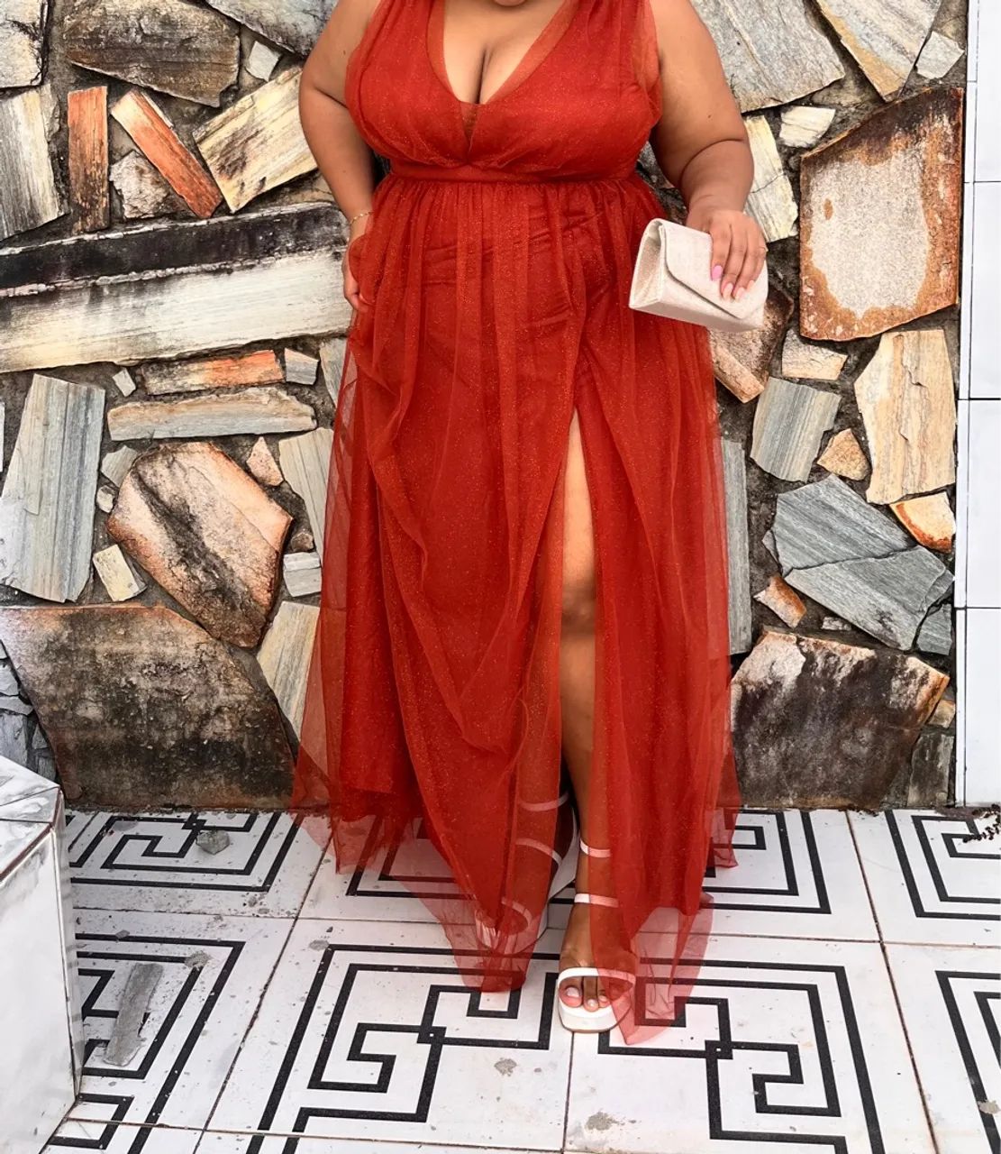 vestido formatura plus size