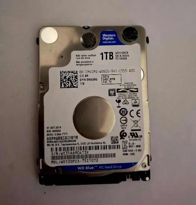 1Tb HDD Notebook/Externo WD