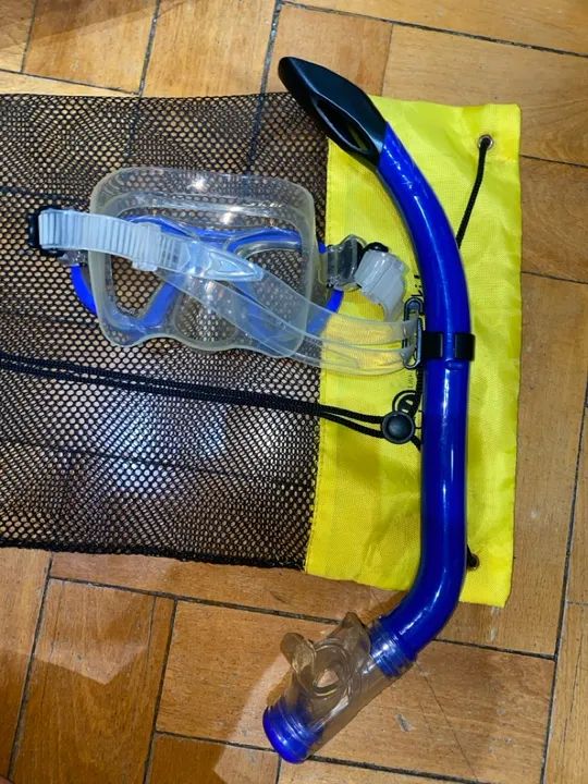 Kit Mergulho Infantil Fun Dive - Máscara, Snorkel e Nadadeiras Dolphin - Foto 5