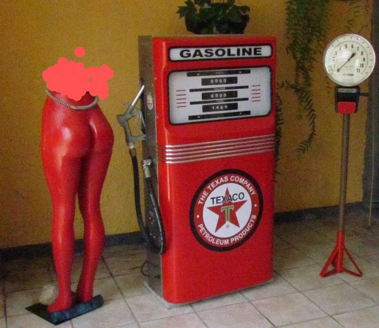 Máquina de Chopp Bomba de Gasolina Texaco Vintage - Peça de Coleção