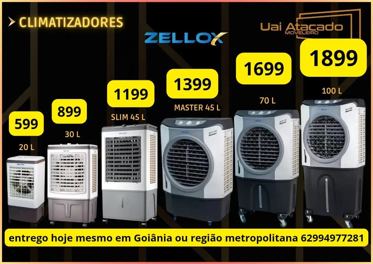 Climatizadores de vários tamanhos