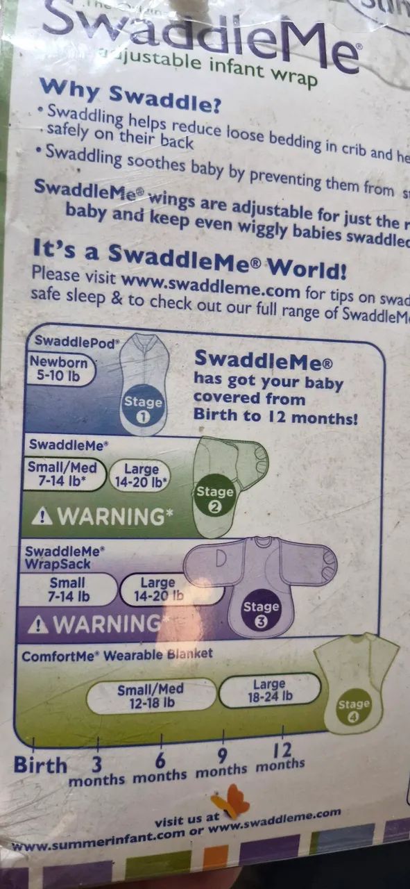 Pack com 3 sacos de dormir tipo cueiro de bebe swaddleme rosa - novo - Foto 4