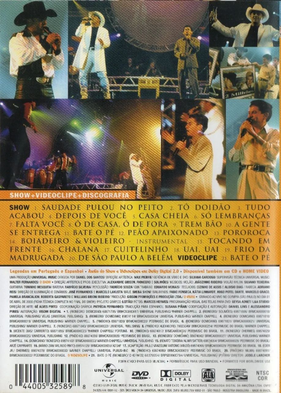 Dvd Rio Negro & Solimões Bate O Pé Ao Vivo - Foto 2
