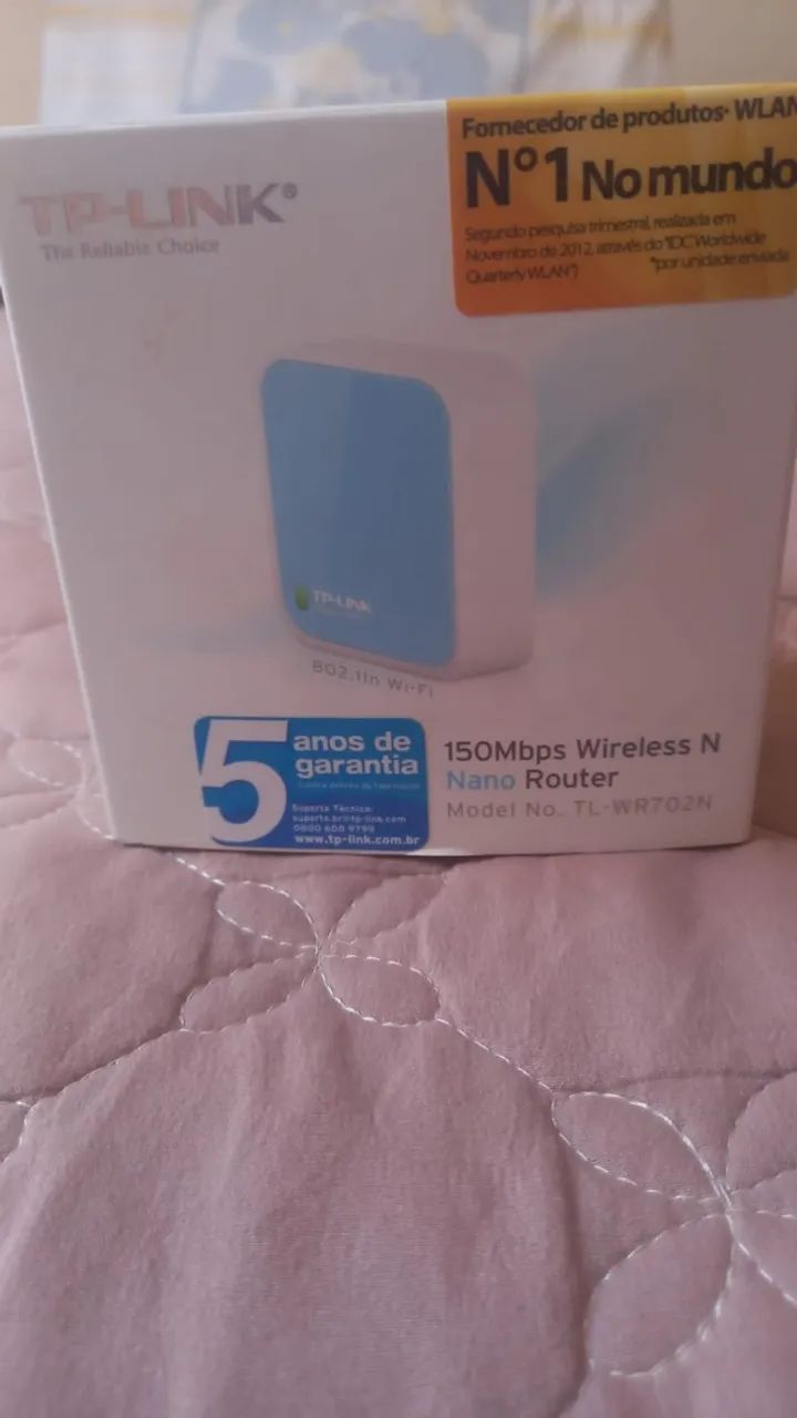 Repetidor de sinal TP-link WR702N usado.
