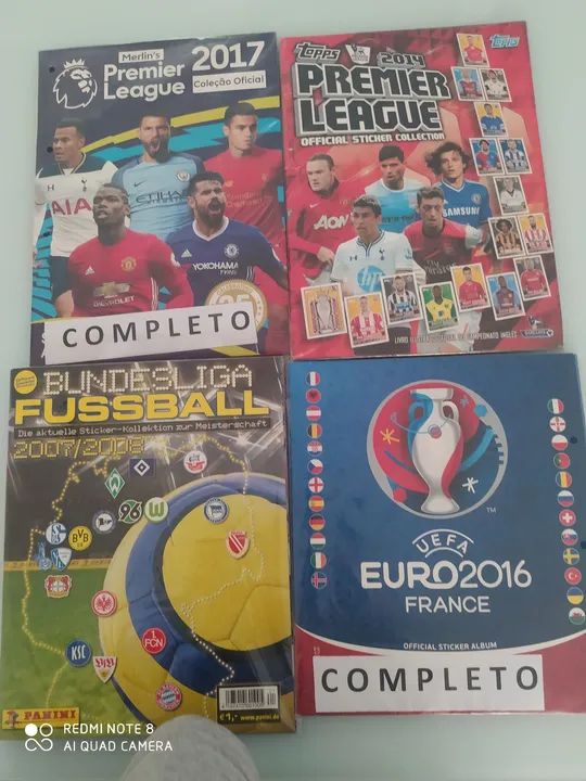 Albun de figurinhas Premier League 2017 e 2014 Completos