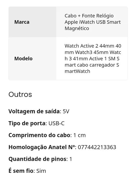 Carregador para relógio e carregador para celular Apple  - Foto 4
