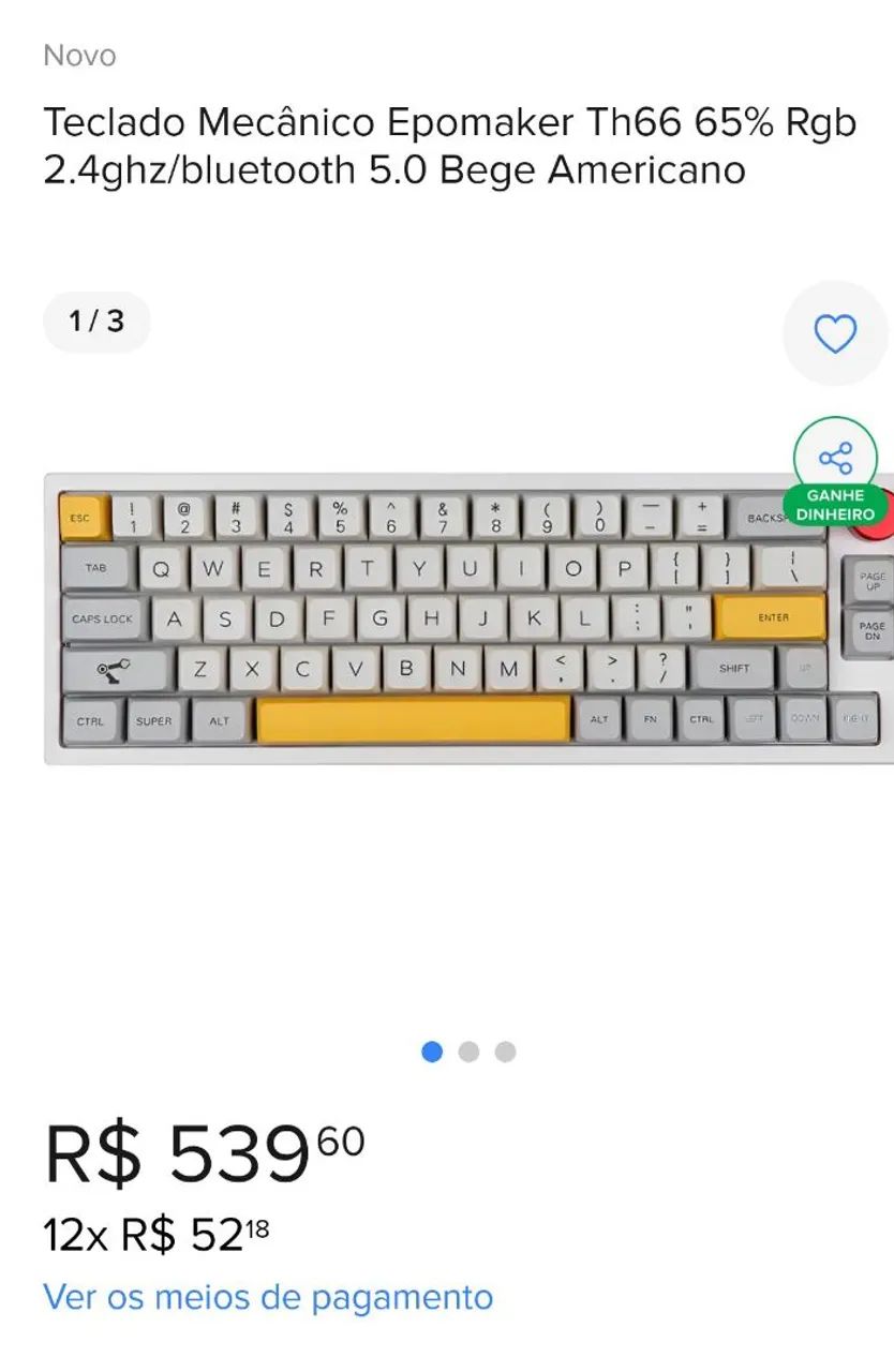 Teclado epomaker th66 