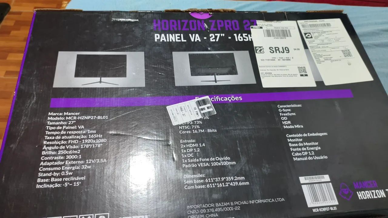 Monitor mancer 165hz 27 polegadas  - Foto 3